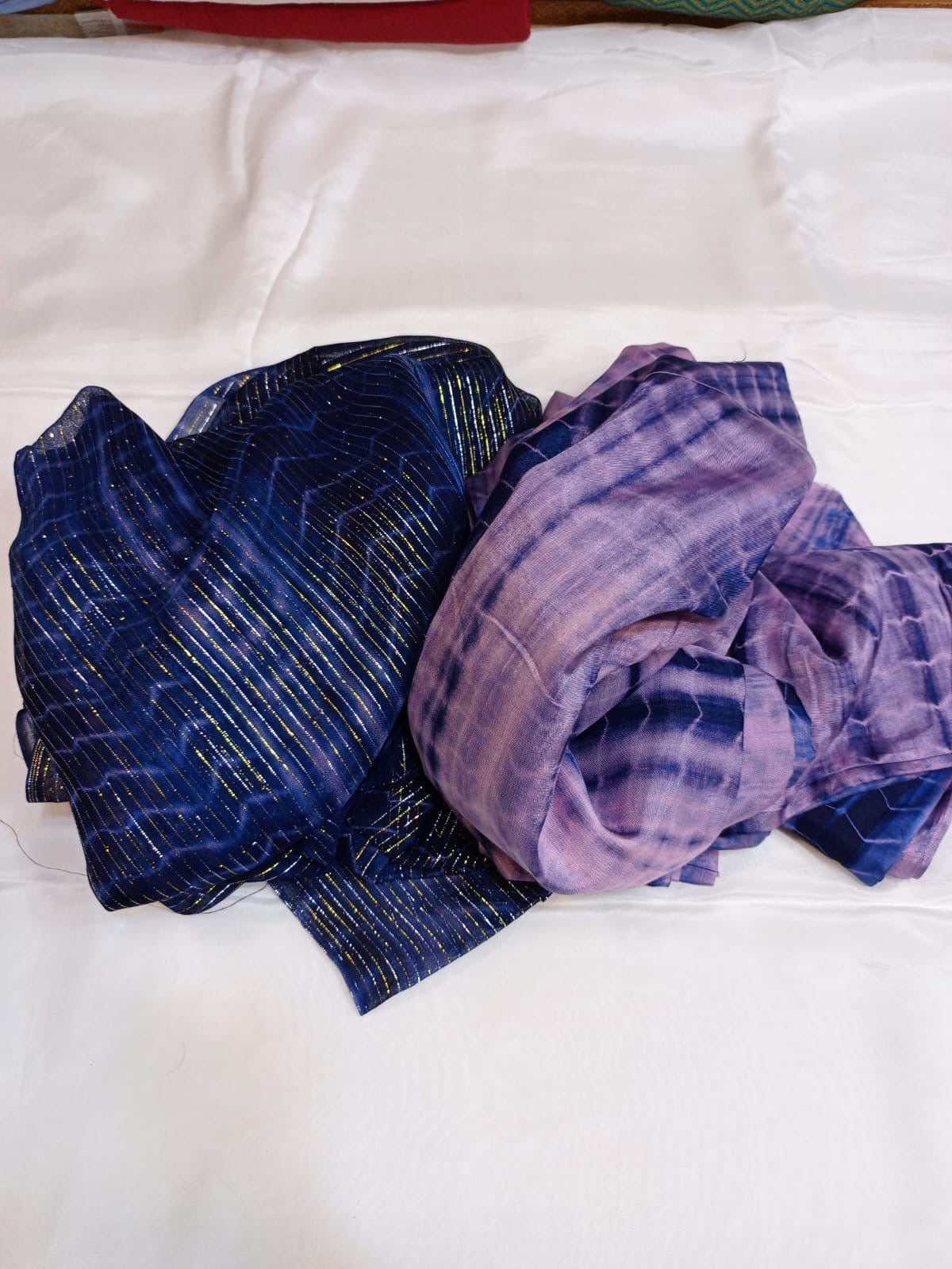 Tai & Dai Cotton Silk Suit with Shefon Zari Dupatta