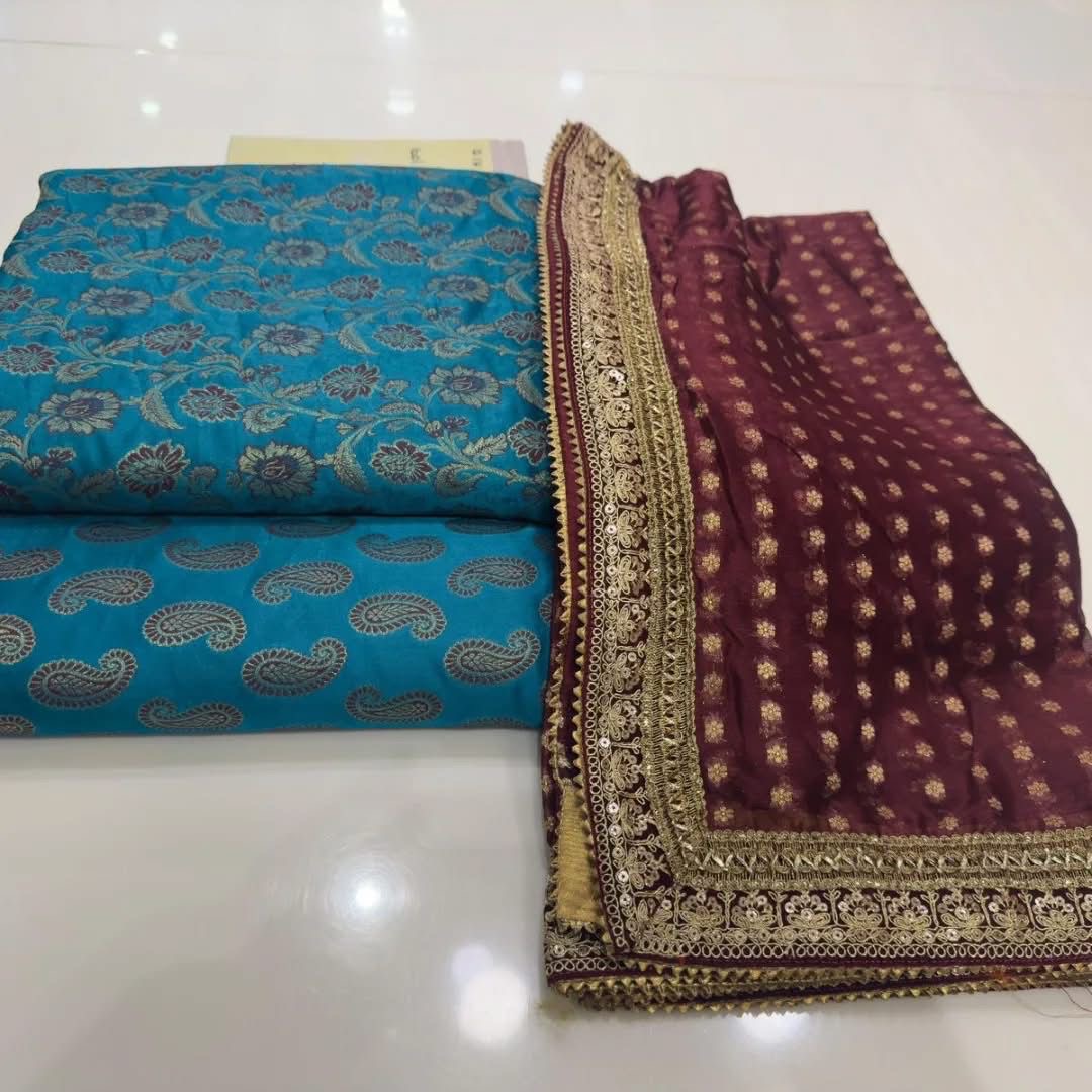 Mena Kari Resham Embroidered Suit – 3 Piece Unstitched