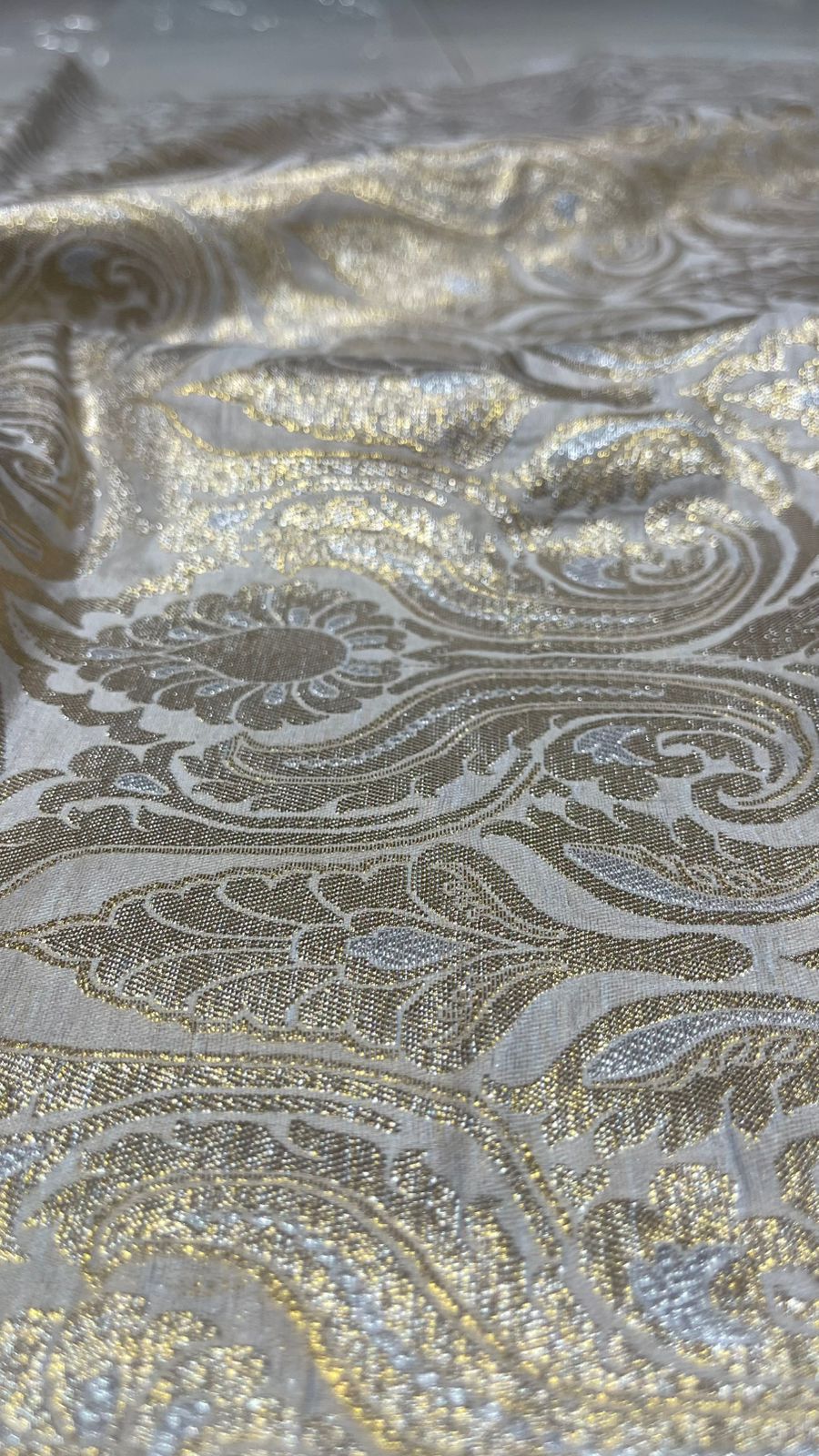 Atlas Banarsi Synthetic Fabric – Premium Quality