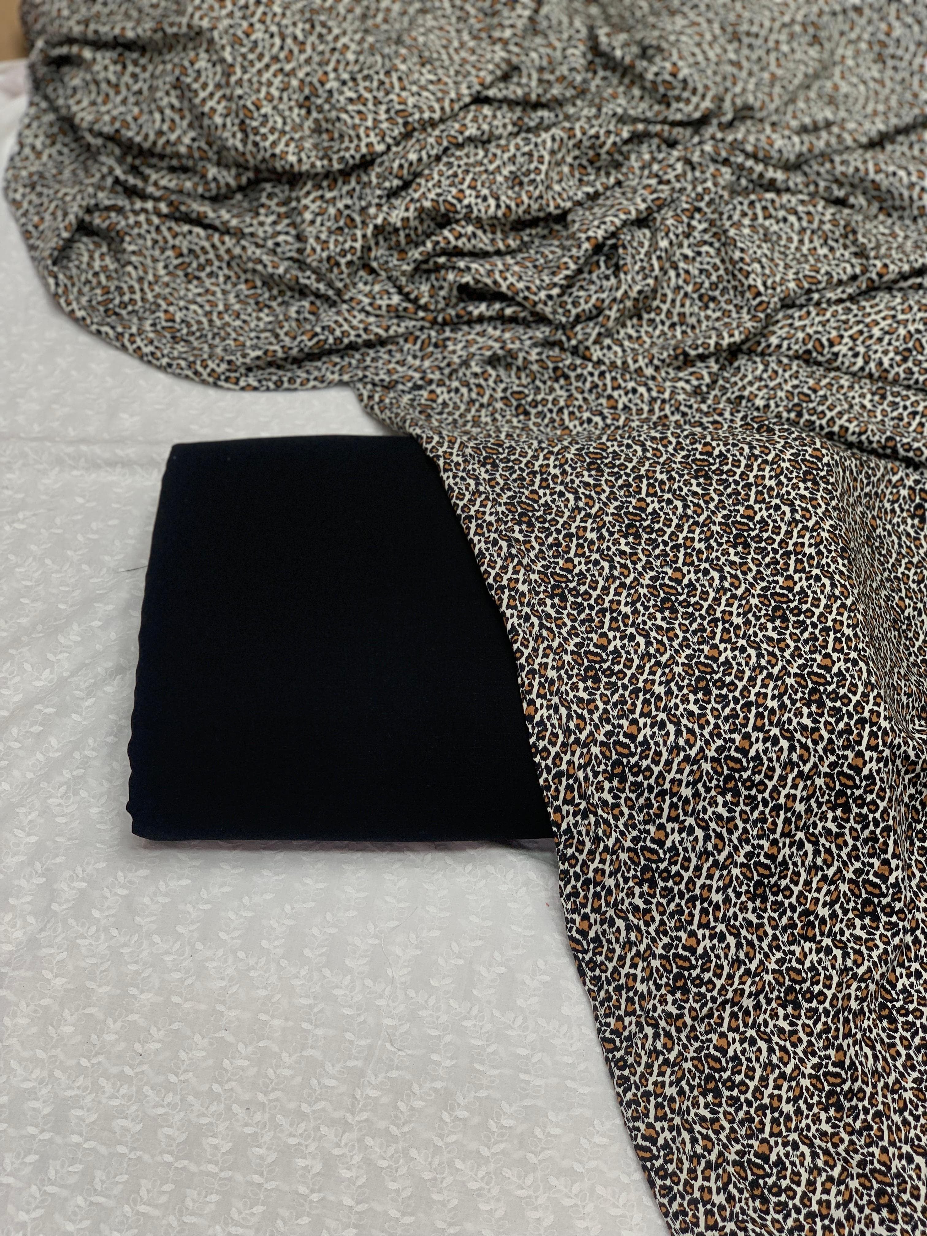 Product Title:
Pure Imported Boski Linen 3-Piece Suit with Malai Linen Printed Dupatta