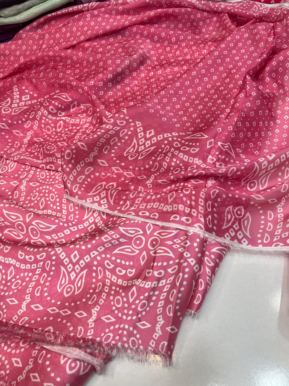 Digital print silk suits