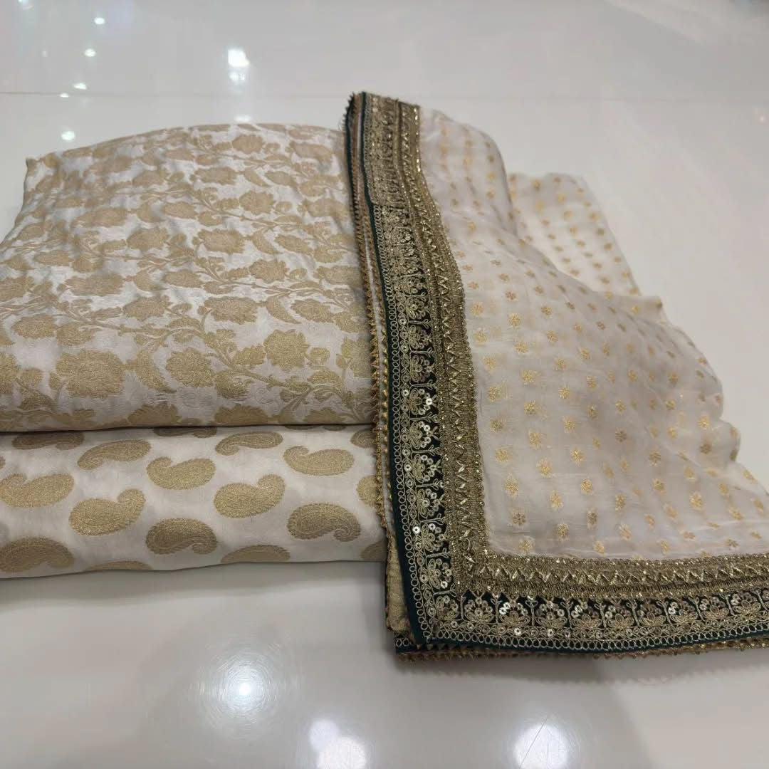 Mena Kari Resham Embroidered Suit – 3 Piece Unstitched