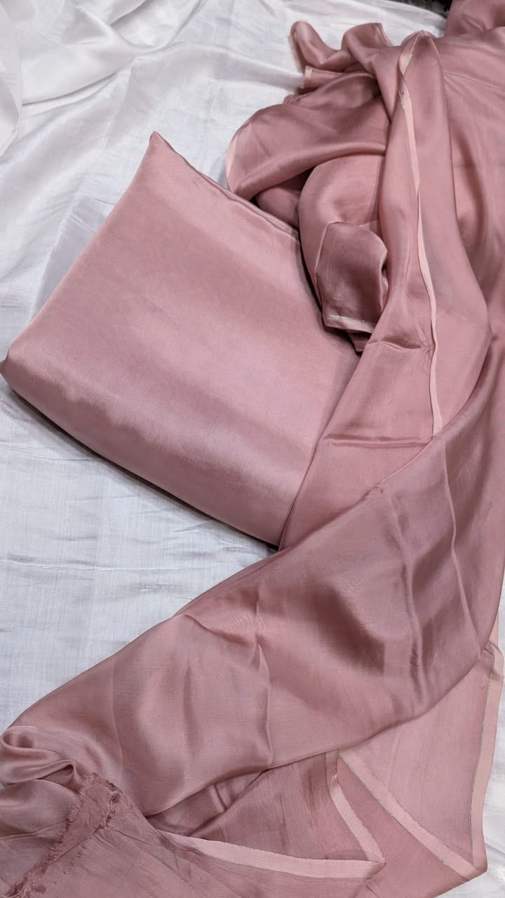 Russian Silk 3 pc suits with Medium Silk Dupatta
