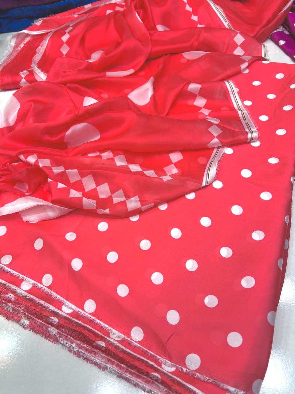 Digital print silk suits