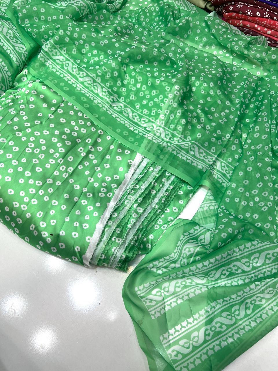 Digital print silk suits