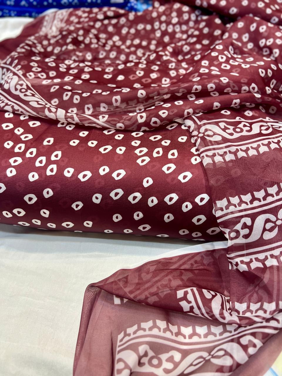 Digital print silk suits