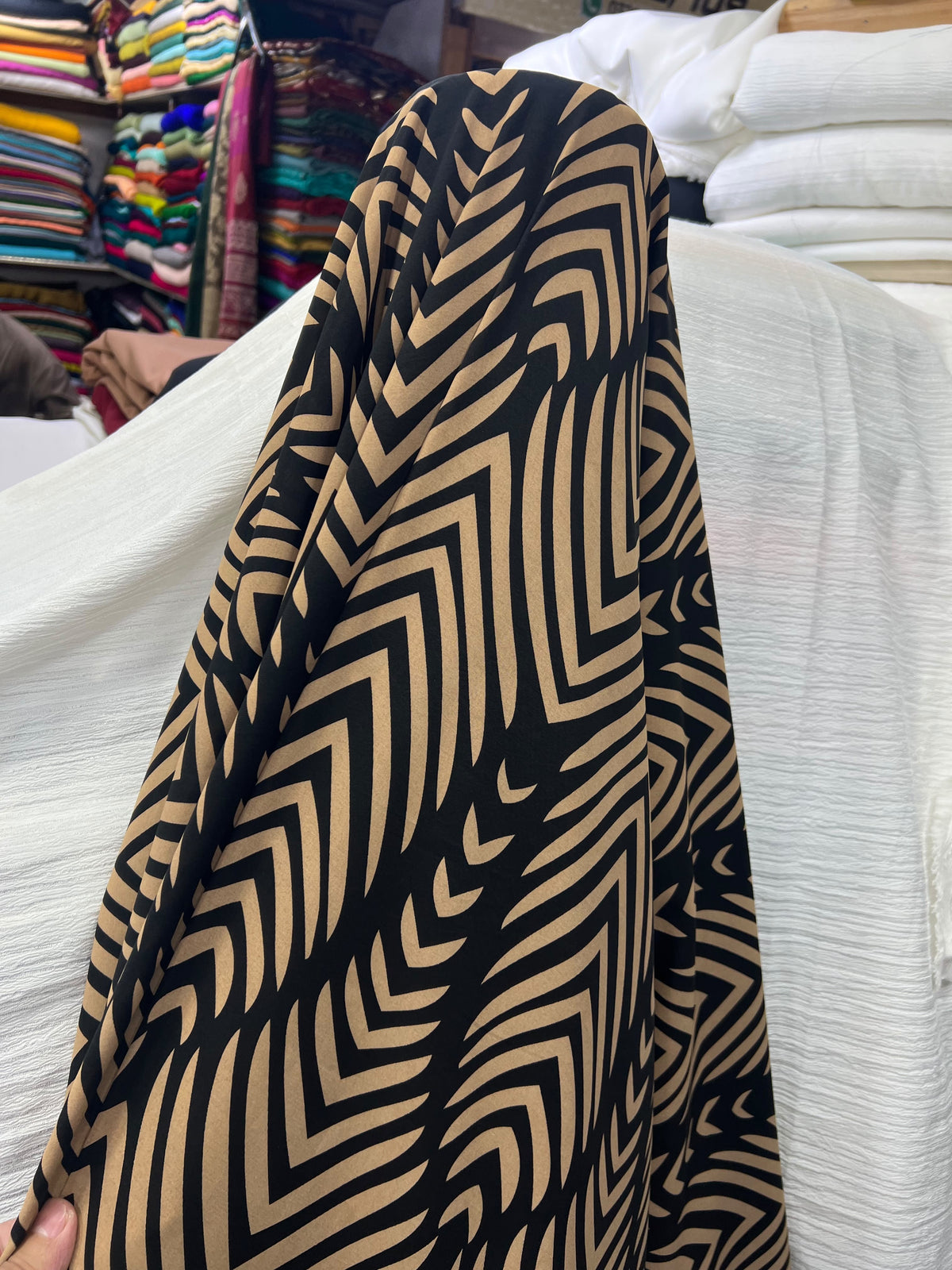 Printed Burberry Georgette – Premium Winter Fabric