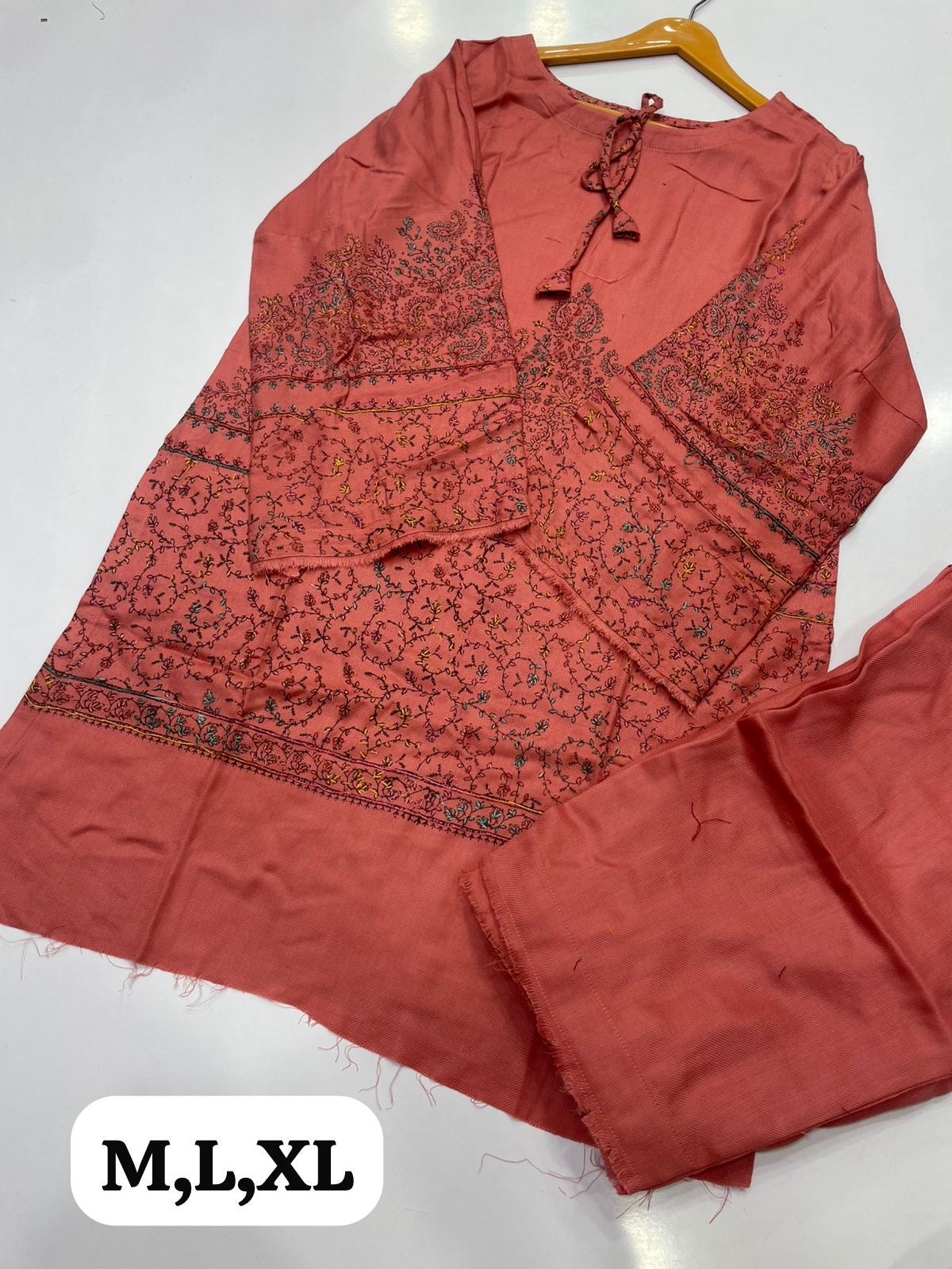 Pashmina Kashmiri Embroidery 2-Piece Suit