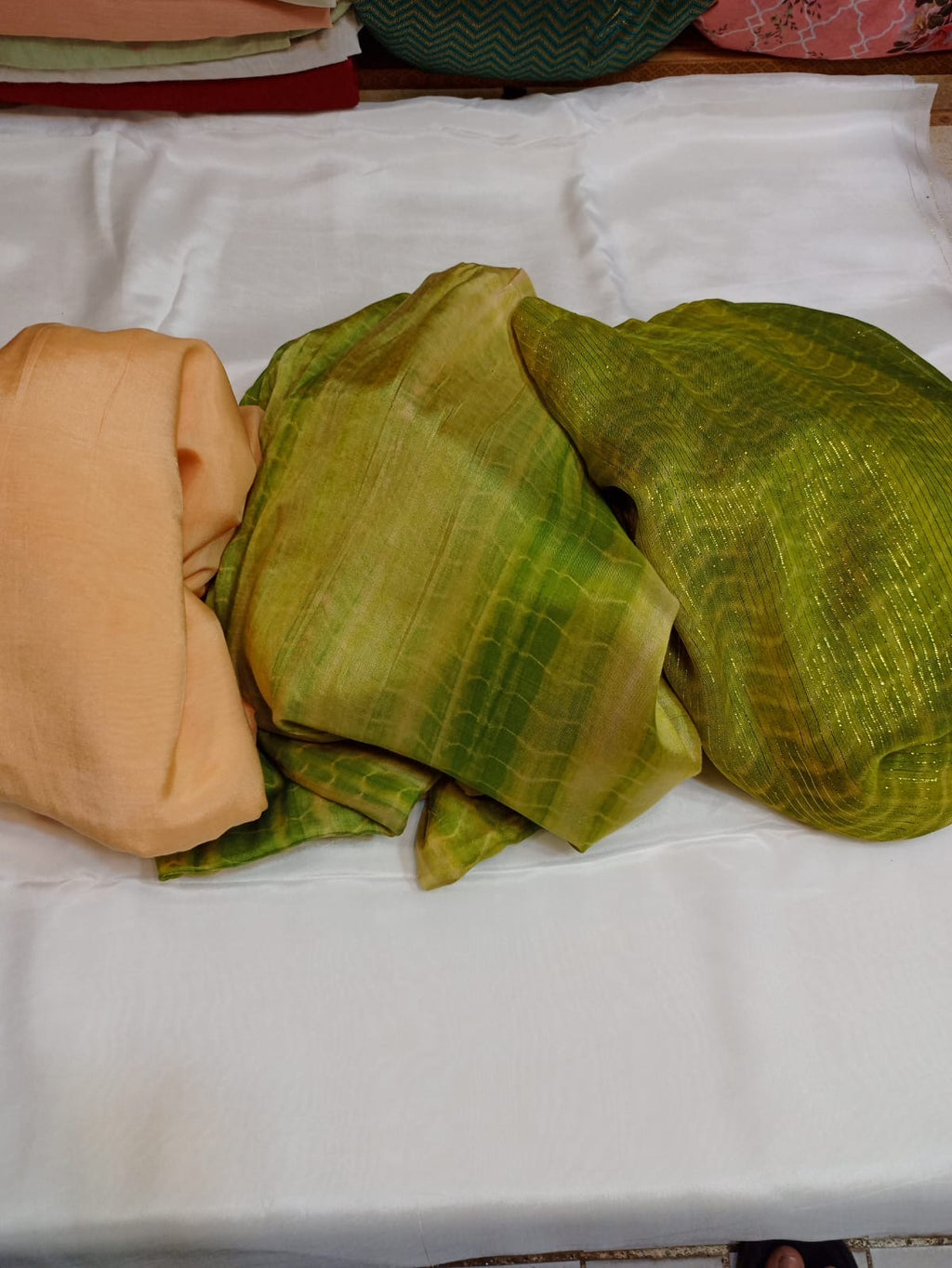 Tai & Dai Cotton Silk Suit with Shefon Zari Dupatta