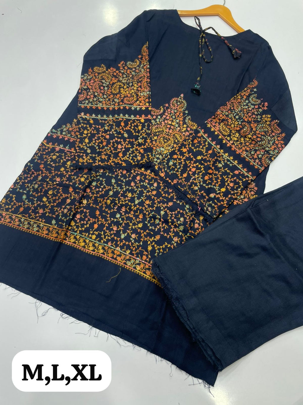 Pashmina Kashmiri Embroidery 2-Piece Suit