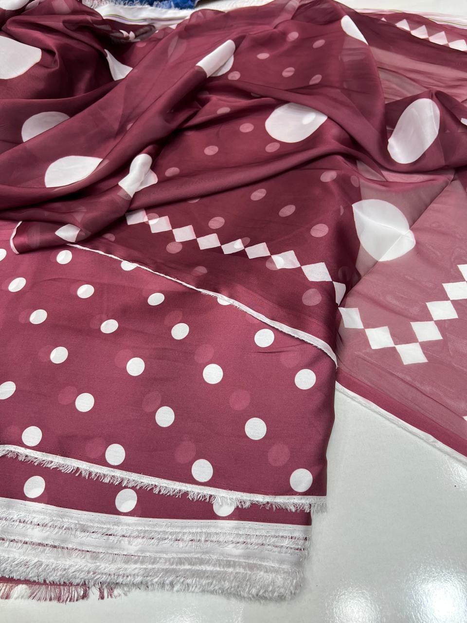 Digital print silk suits