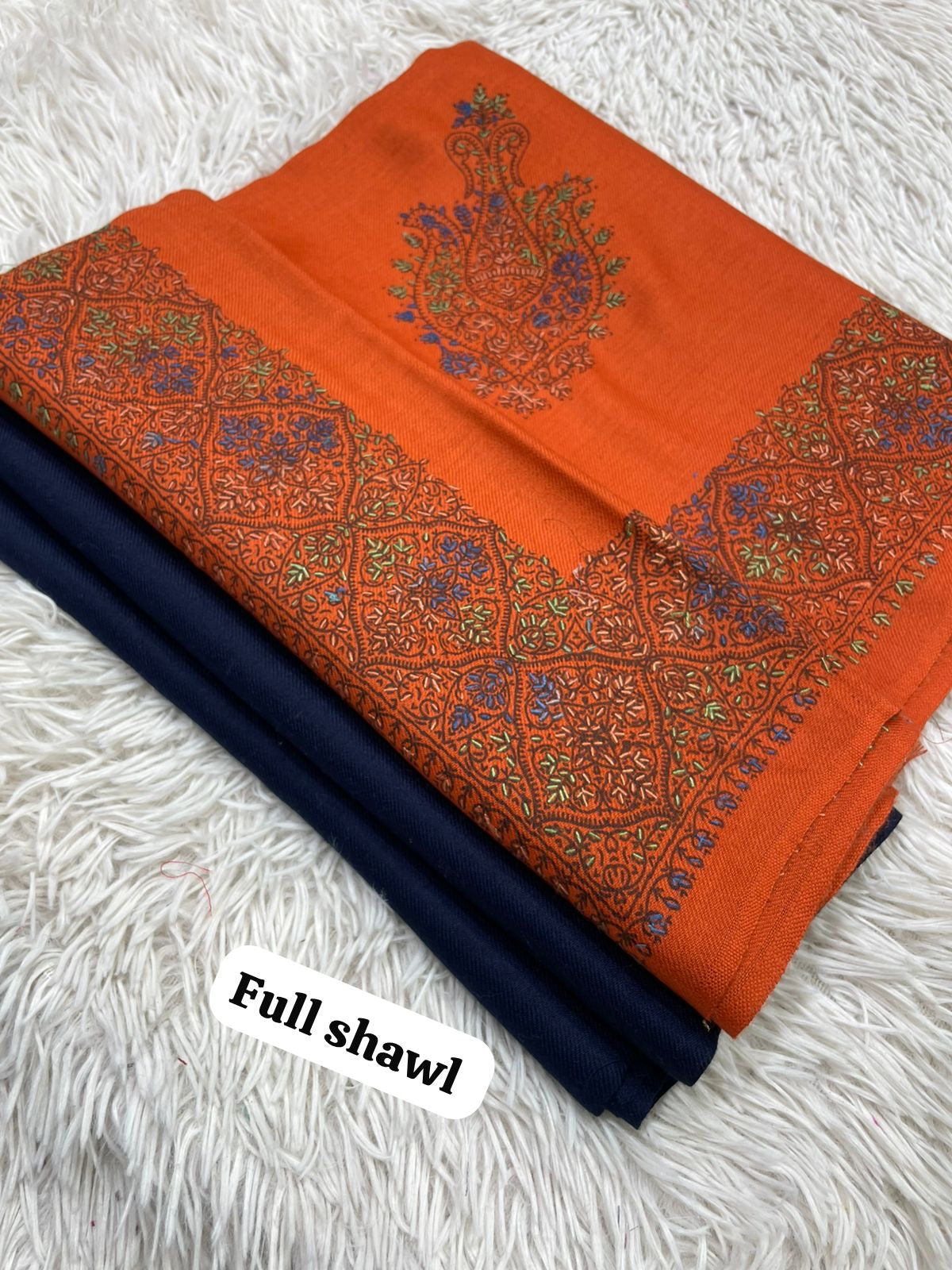 💫 Pashmina 3-Piece Suit with Embroidered Shawl