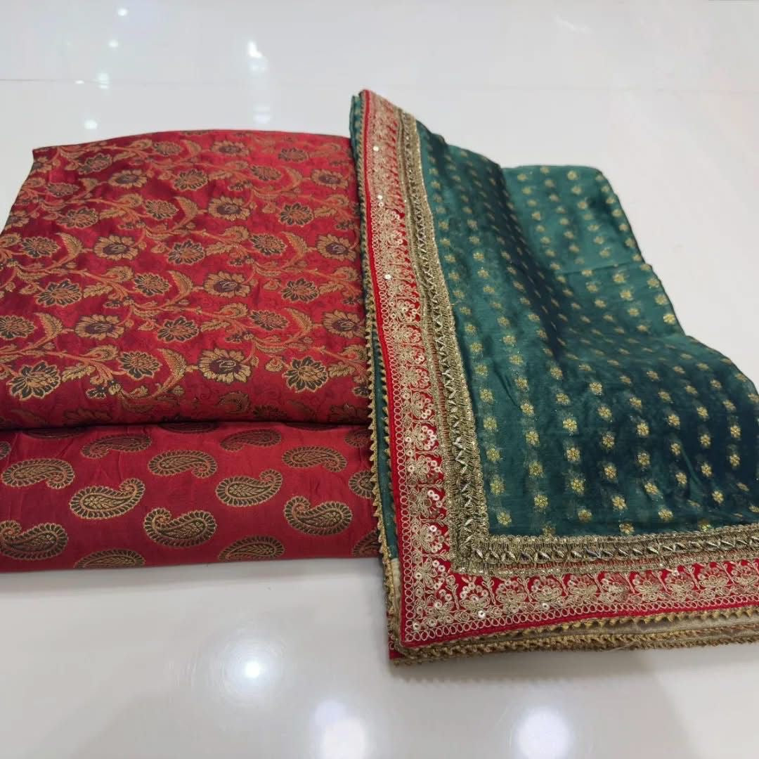 Mena Kari Resham Embroidered Suit – 3 Piece Unstitched