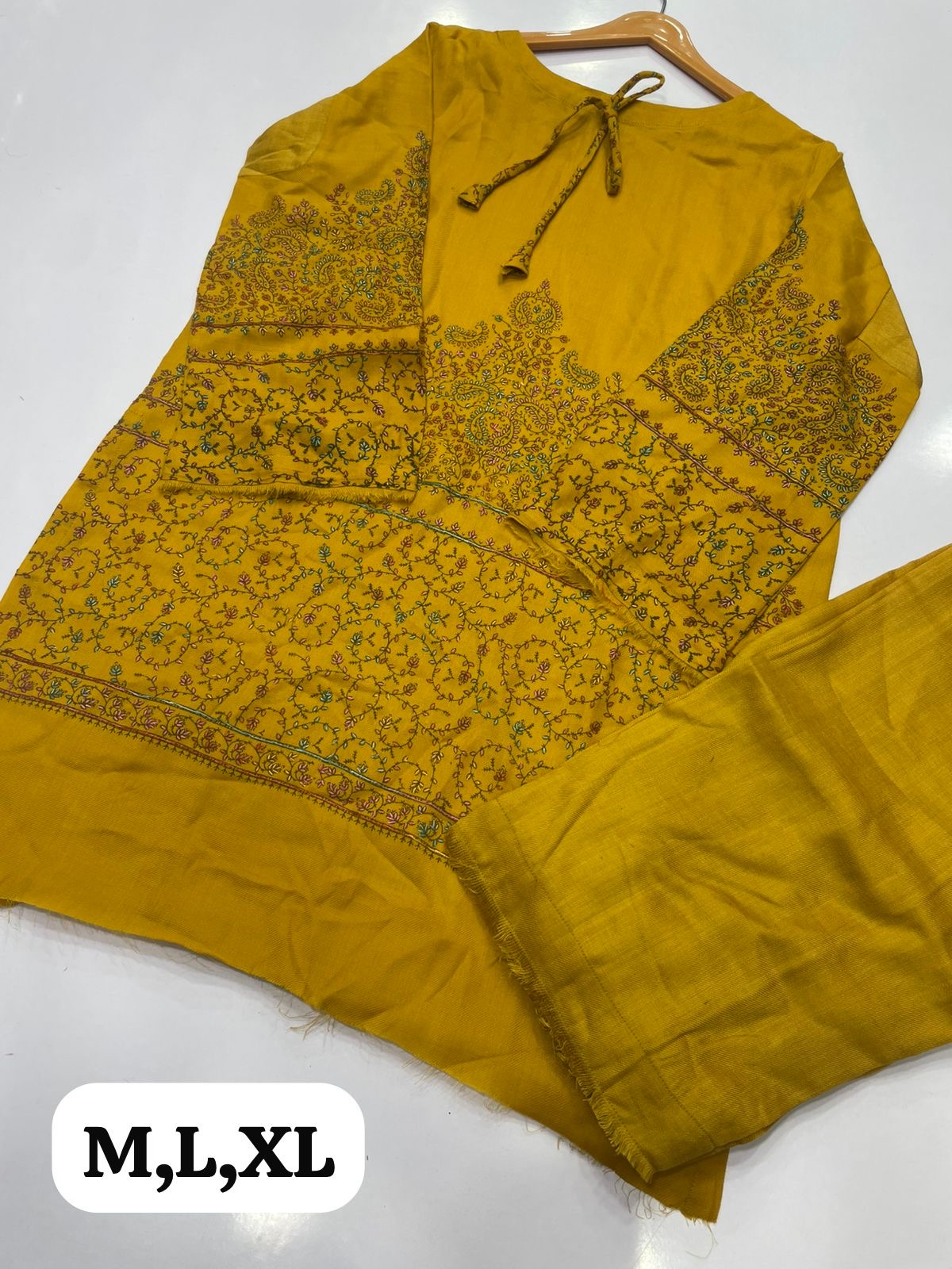 Pashmina Kashmiri Embroidery 2-Piece Suit