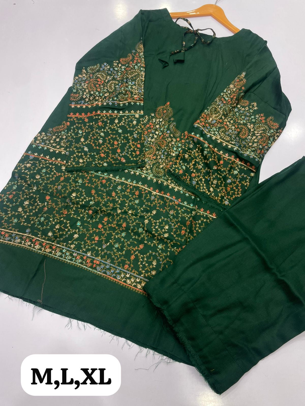Pashmina Kashmiri Embroidery 2-Piece Suit