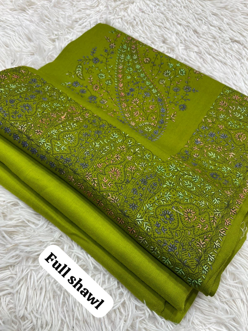 💫 Pashmina 3-Piece Suit with Embroidered Shawl