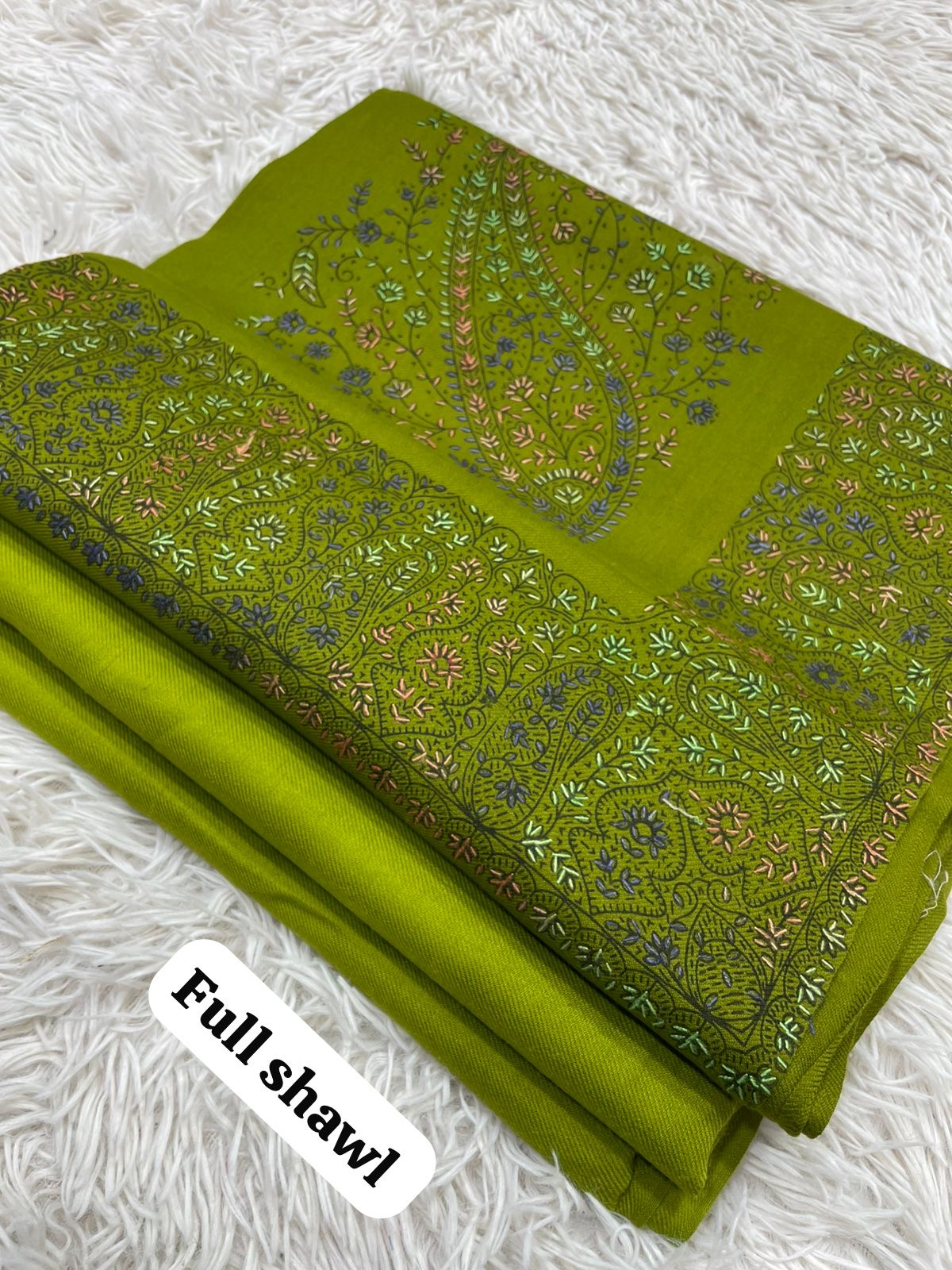 💫 Pashmina 3-Piece Suit with Embroidered Shawl