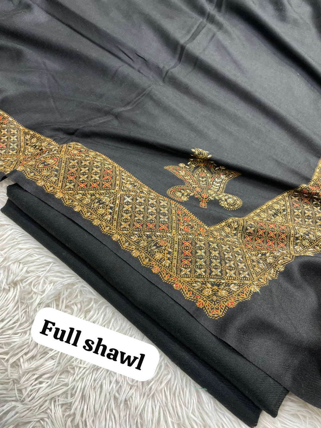 💫 Pashmina 3-Piece Suit with Embroidered Shawl