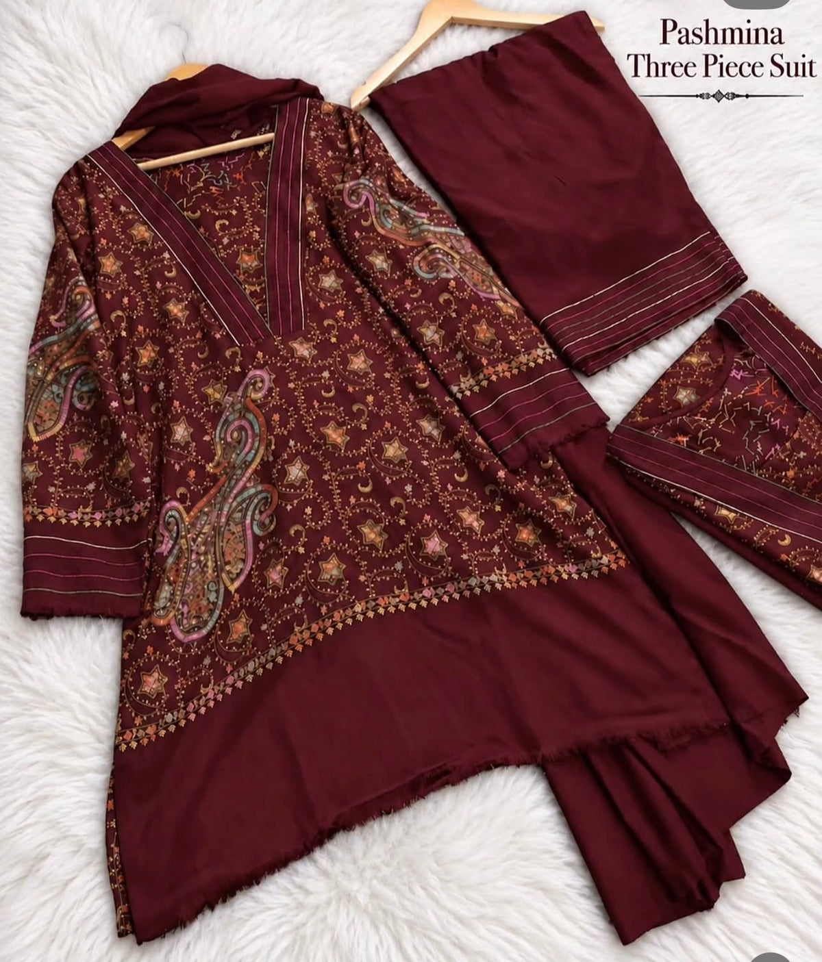 Pashmina Stitched 3pc Suits