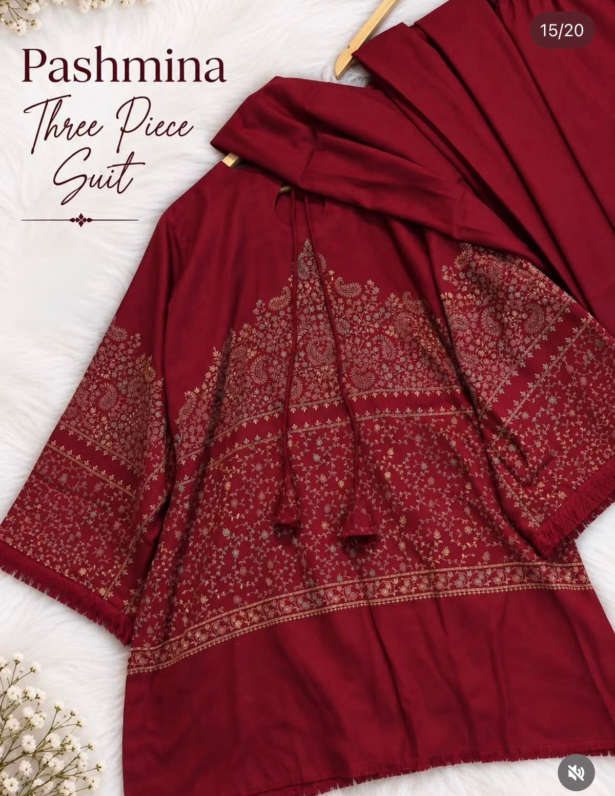 Pashmina Stitched 3pc Suits