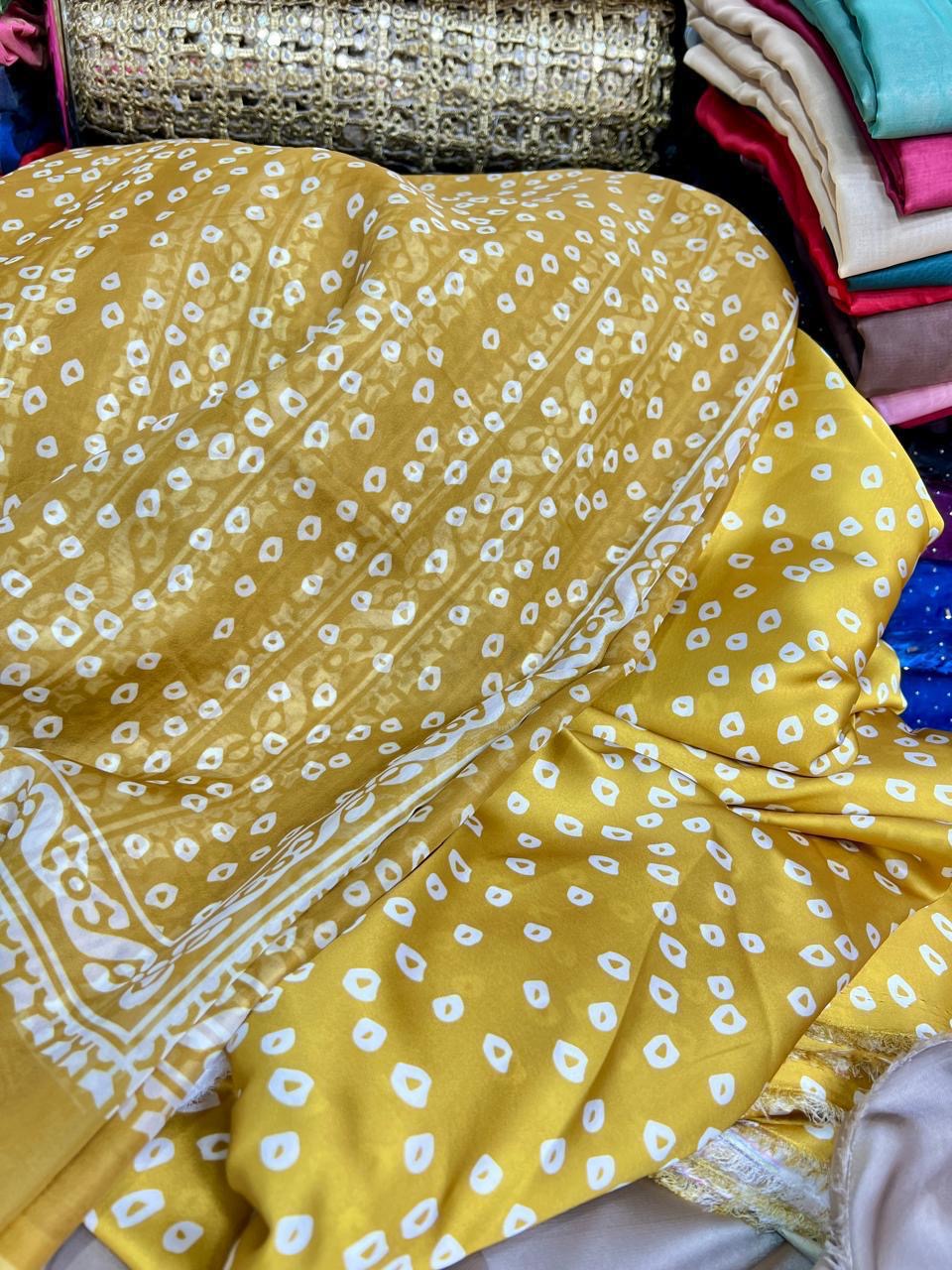 Digital print silk suits