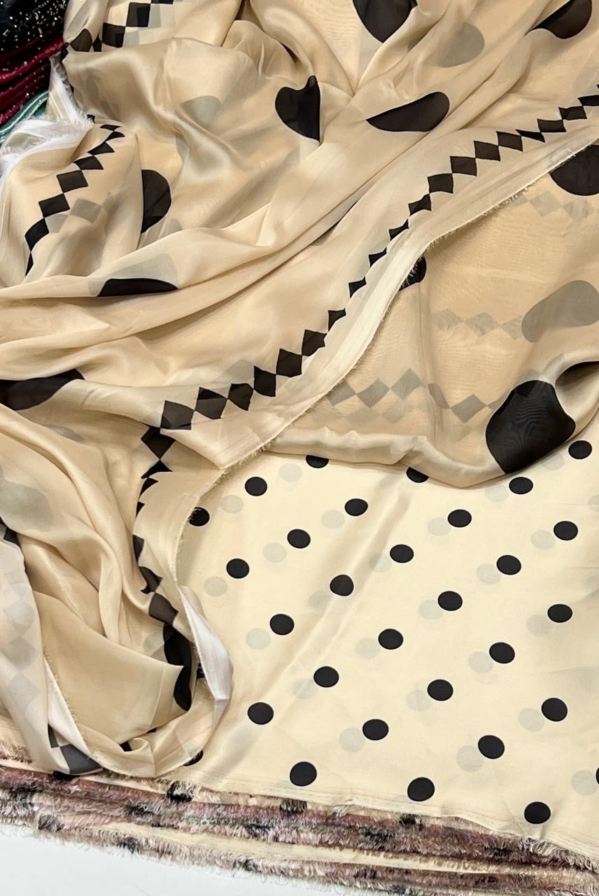 Digital print silk suits