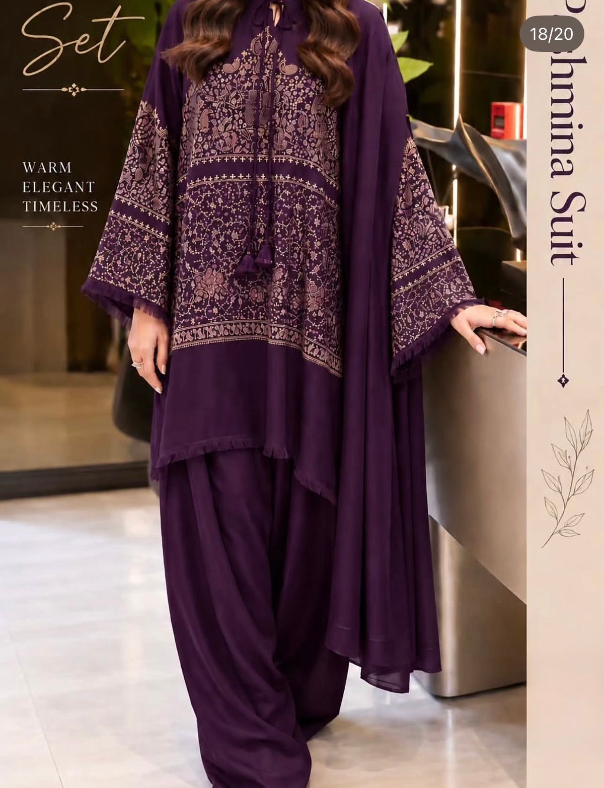 Pashmina Stitched 3pc Suits