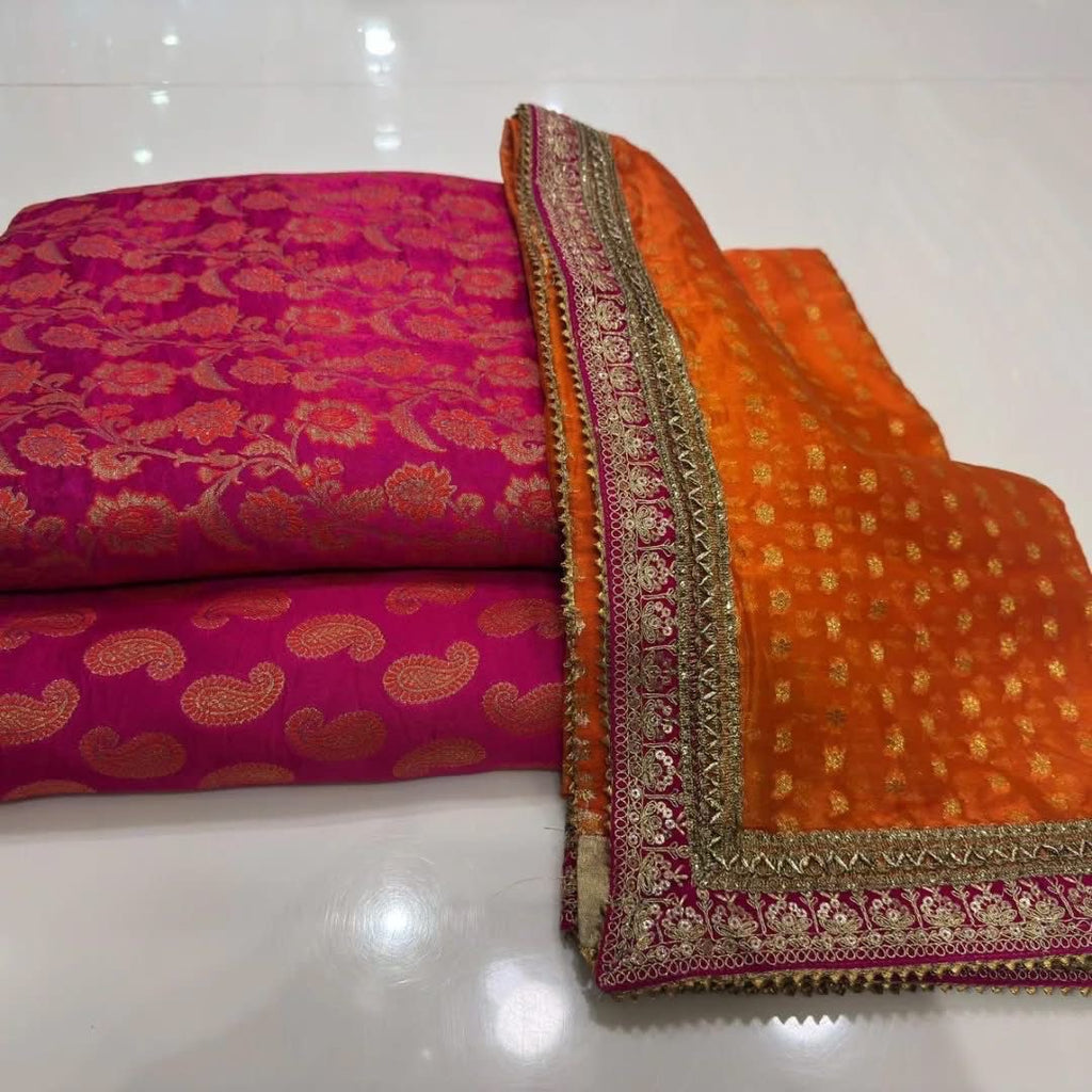 Mena Kari Resham Embroidered Suit – 3 Piece Unstitched