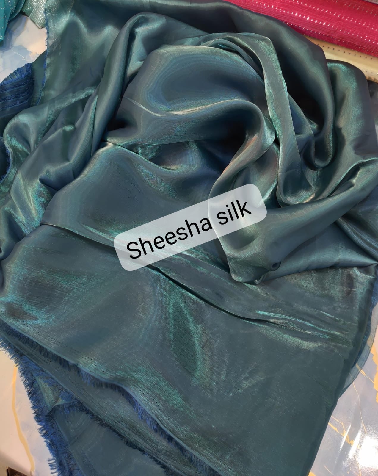 Plain Korean Sheesha Silk Suit – Elegant & Timeless