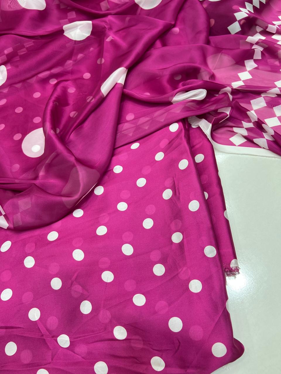 Digital print silk suits