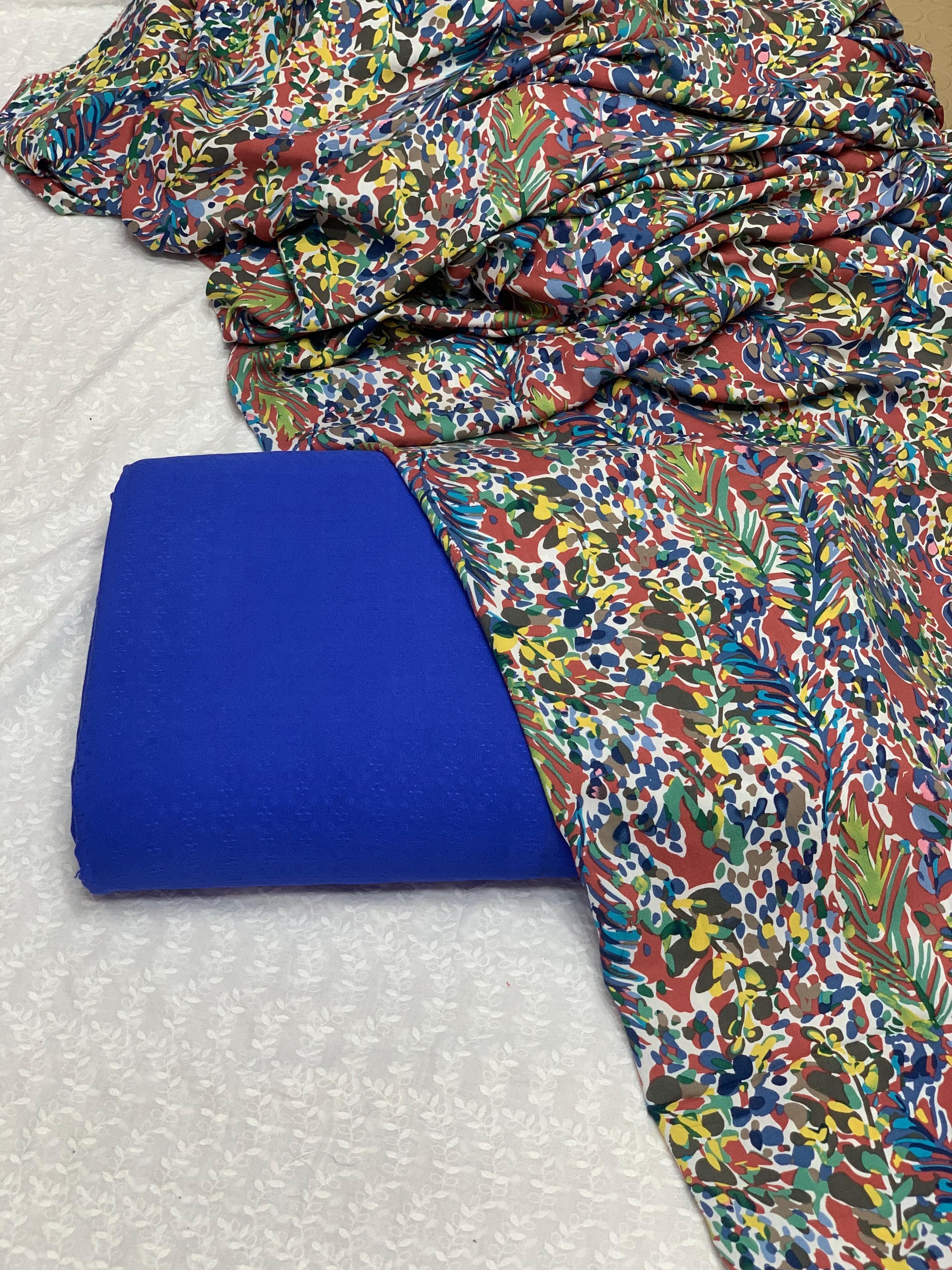 Product Title:
Pure Imported Boski Linen 3-Piece Suit with Malai Linen Printed Dupatta