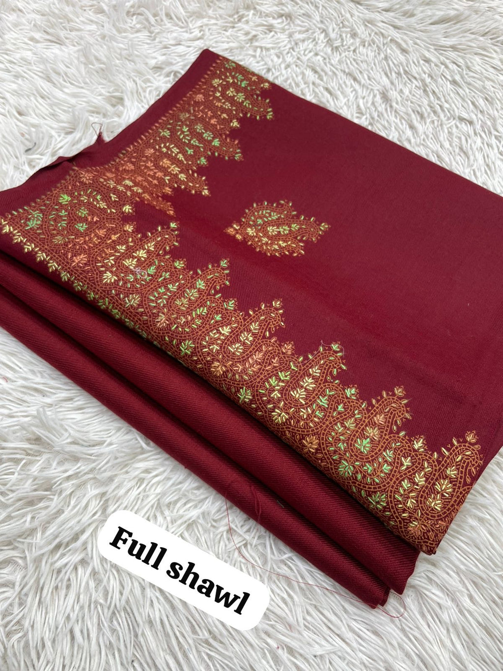 💫 Pashmina 3-Piece Suit with Embroidered Shawl