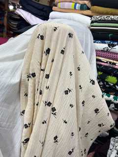 Cream Black Floral 2