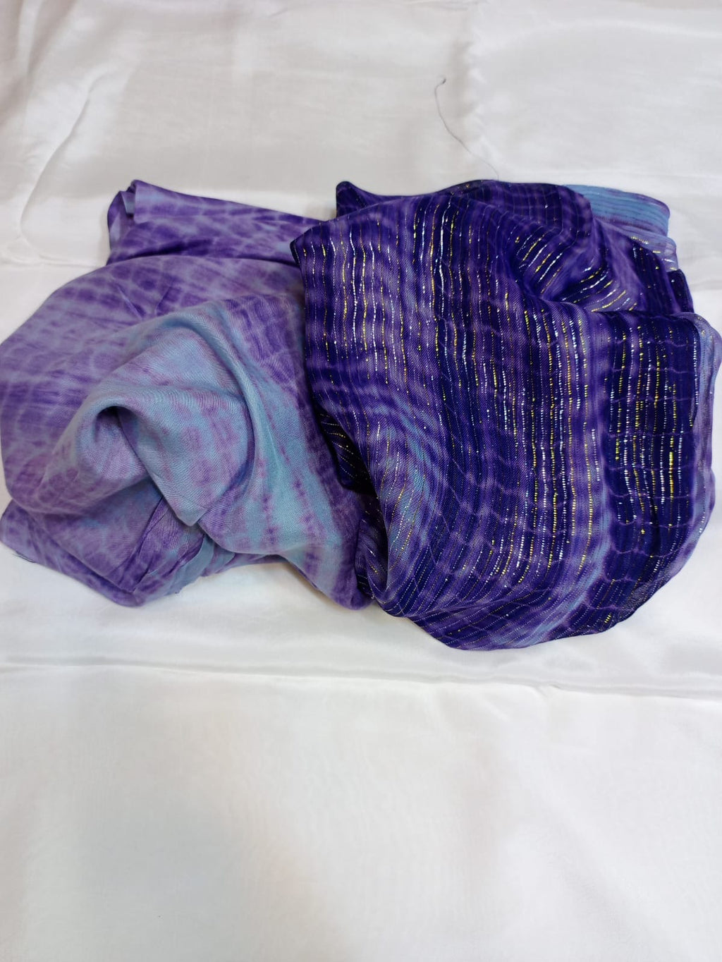 Tai & Dai Cotton Silk Suit with Shefon Zari Dupatta