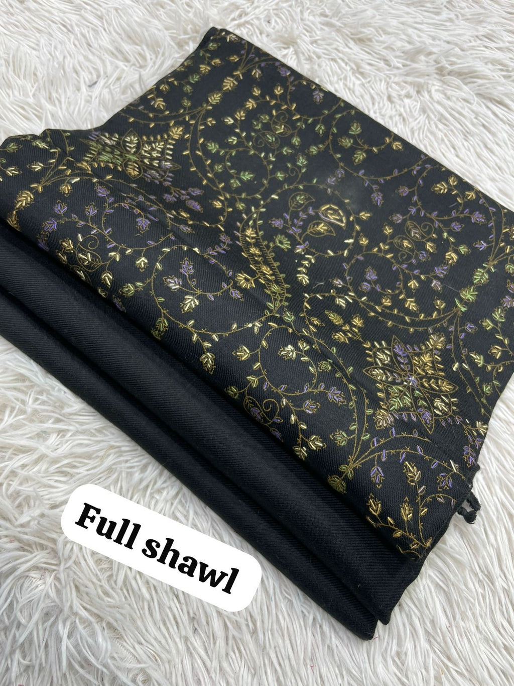 💫 Pashmina 3-Piece Suit with Embroidered Shawl