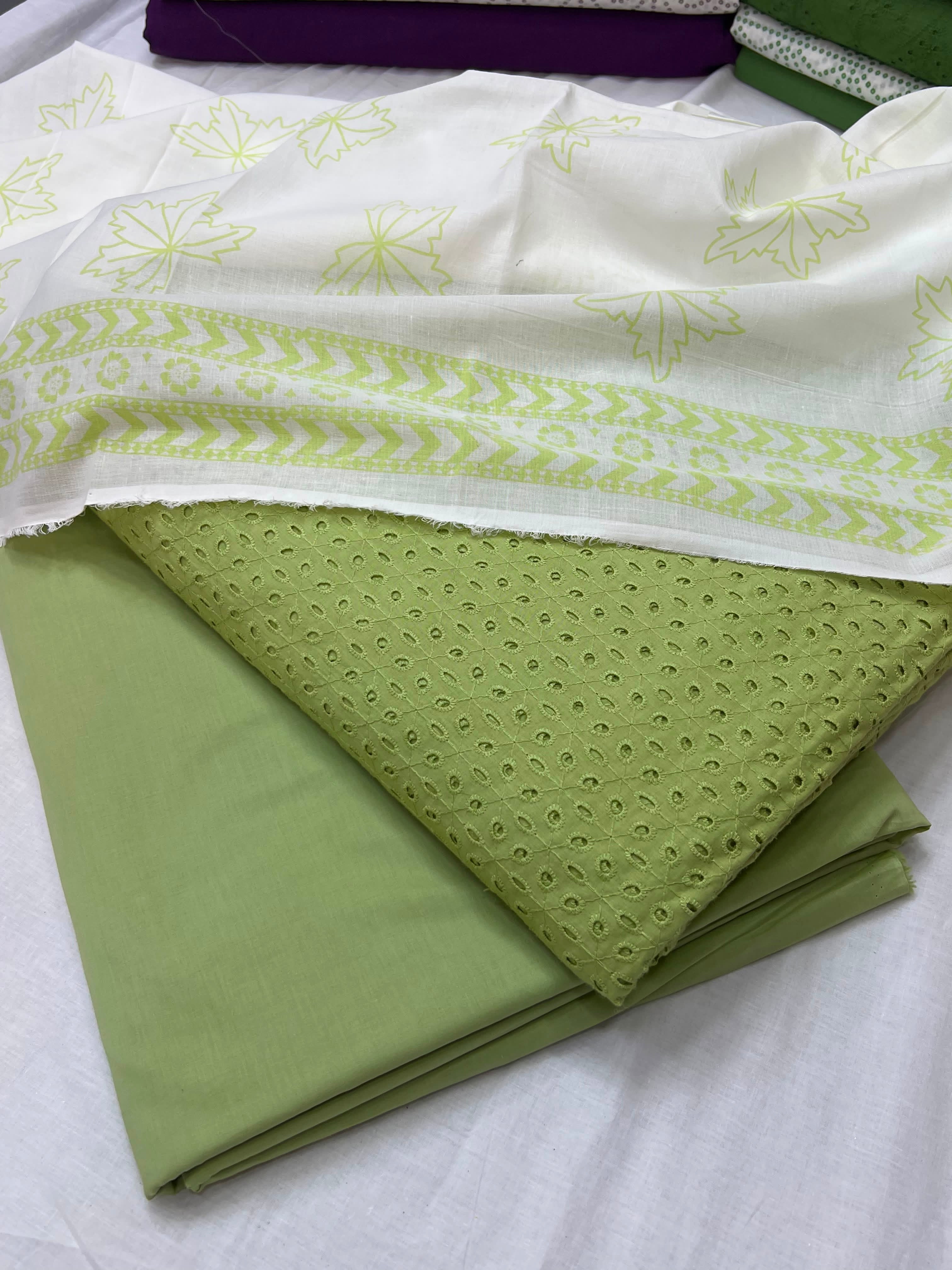Chikenkari suits lawn 3pc
