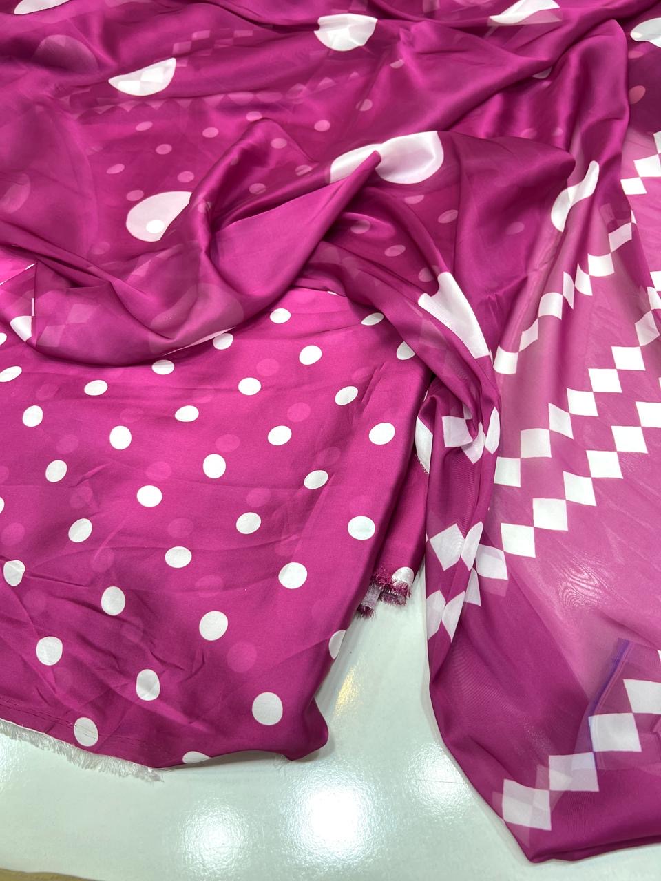 Digital print silk suits