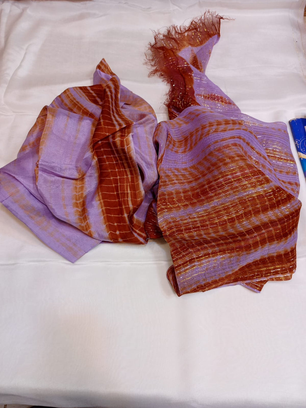Tai & Dai Cotton Silk Suit with Shefon Zari Dupatta