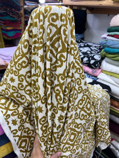 Mustard White Floral