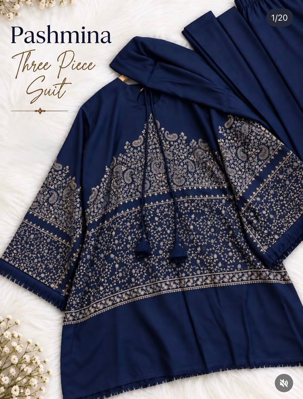 Pashmina Stitched 3pc Suits