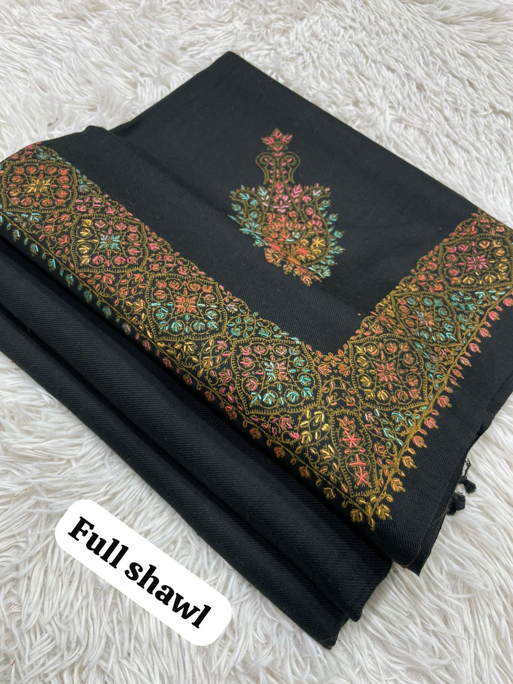 💫 Pashmina 3-Piece Suit with Embroidered Shawl