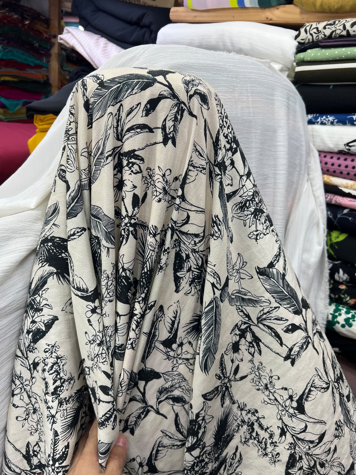Printed Burberry Georgette – Premium Winter Fabric