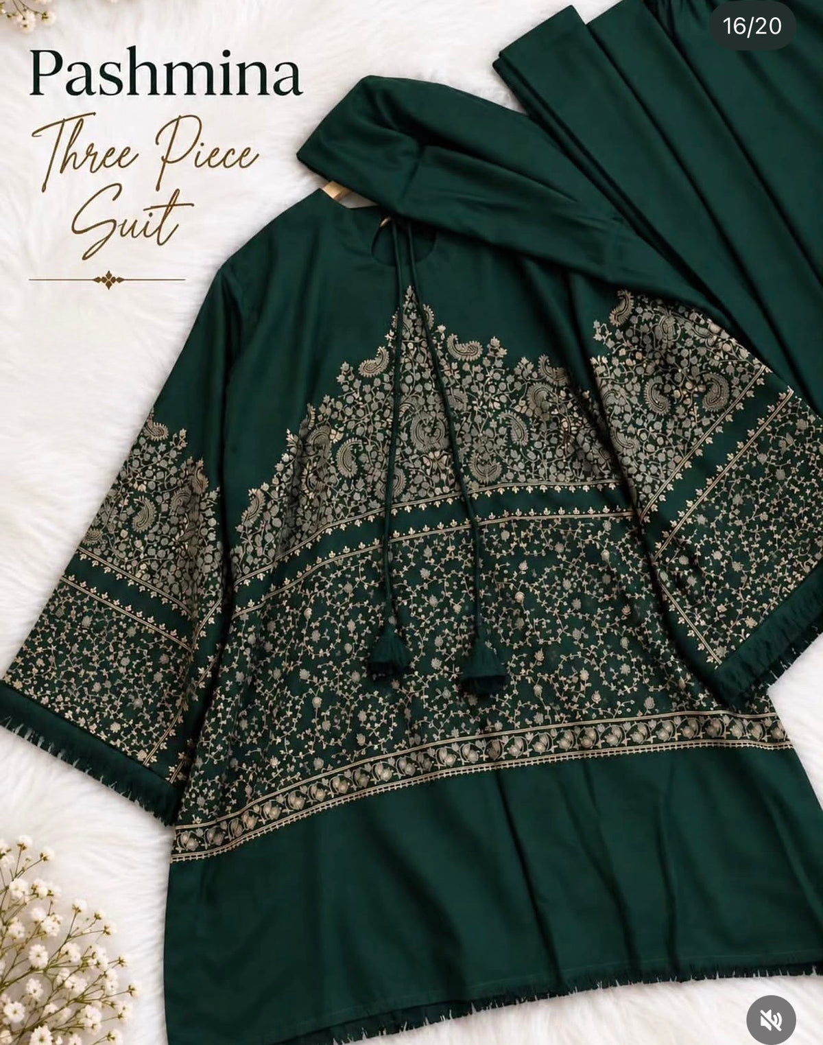 Pashmina Stitched 3pc Suits
