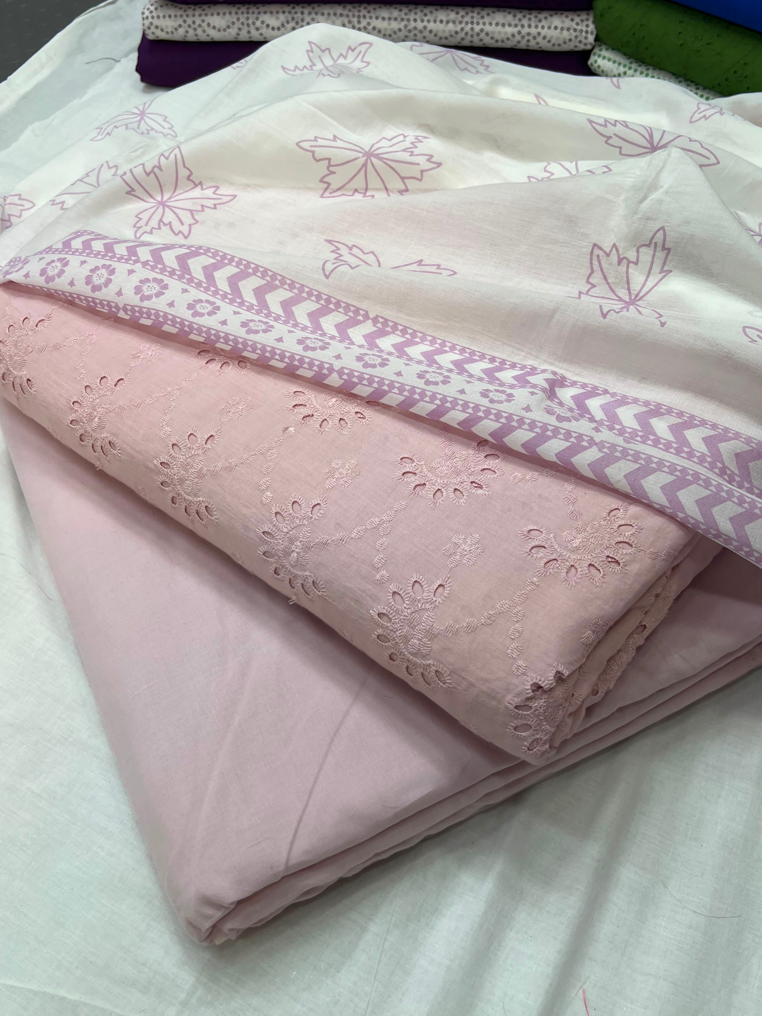 Chikenkari suits lawn 3pc