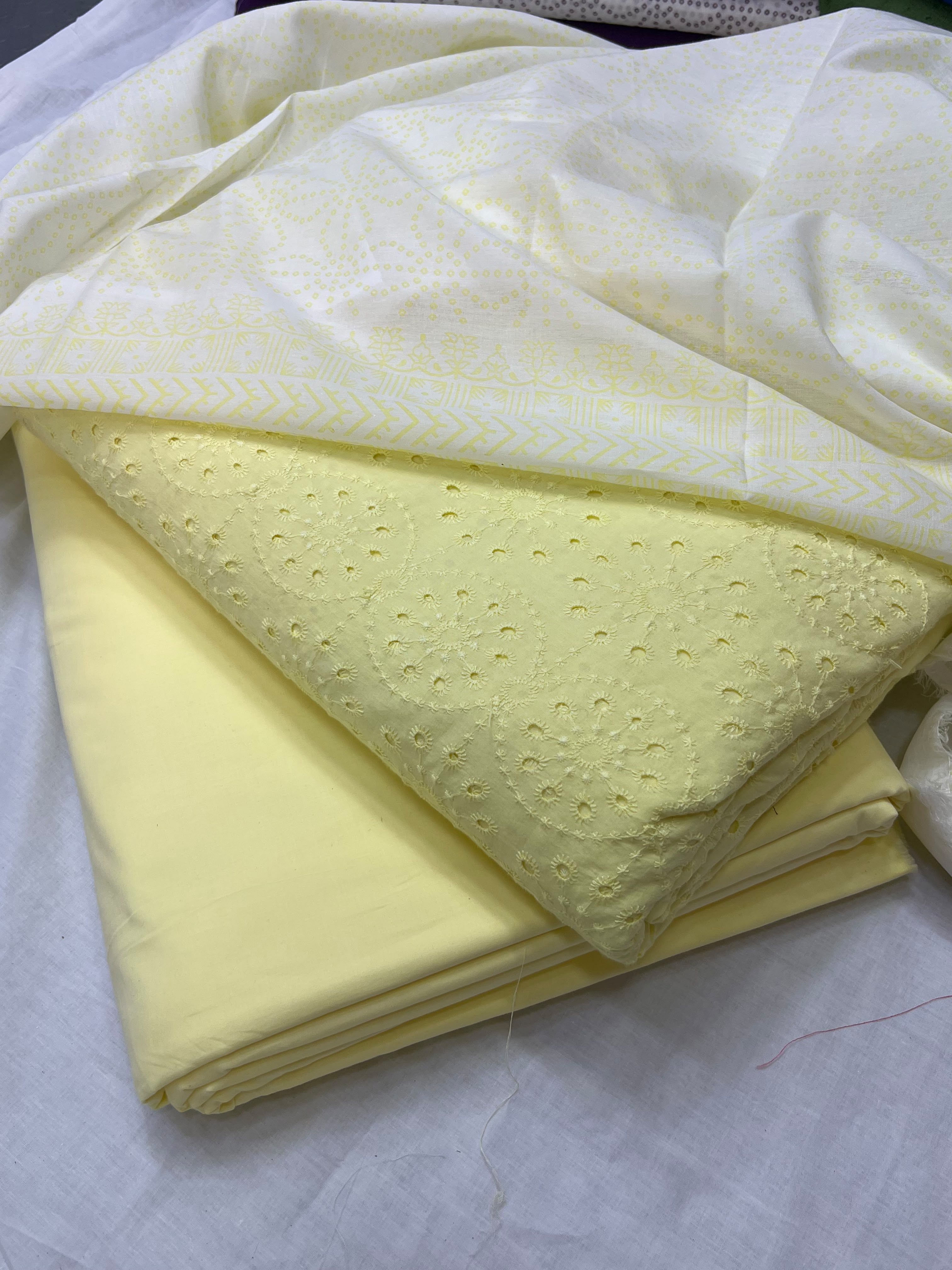 Chikenkari suits lawn 3pc