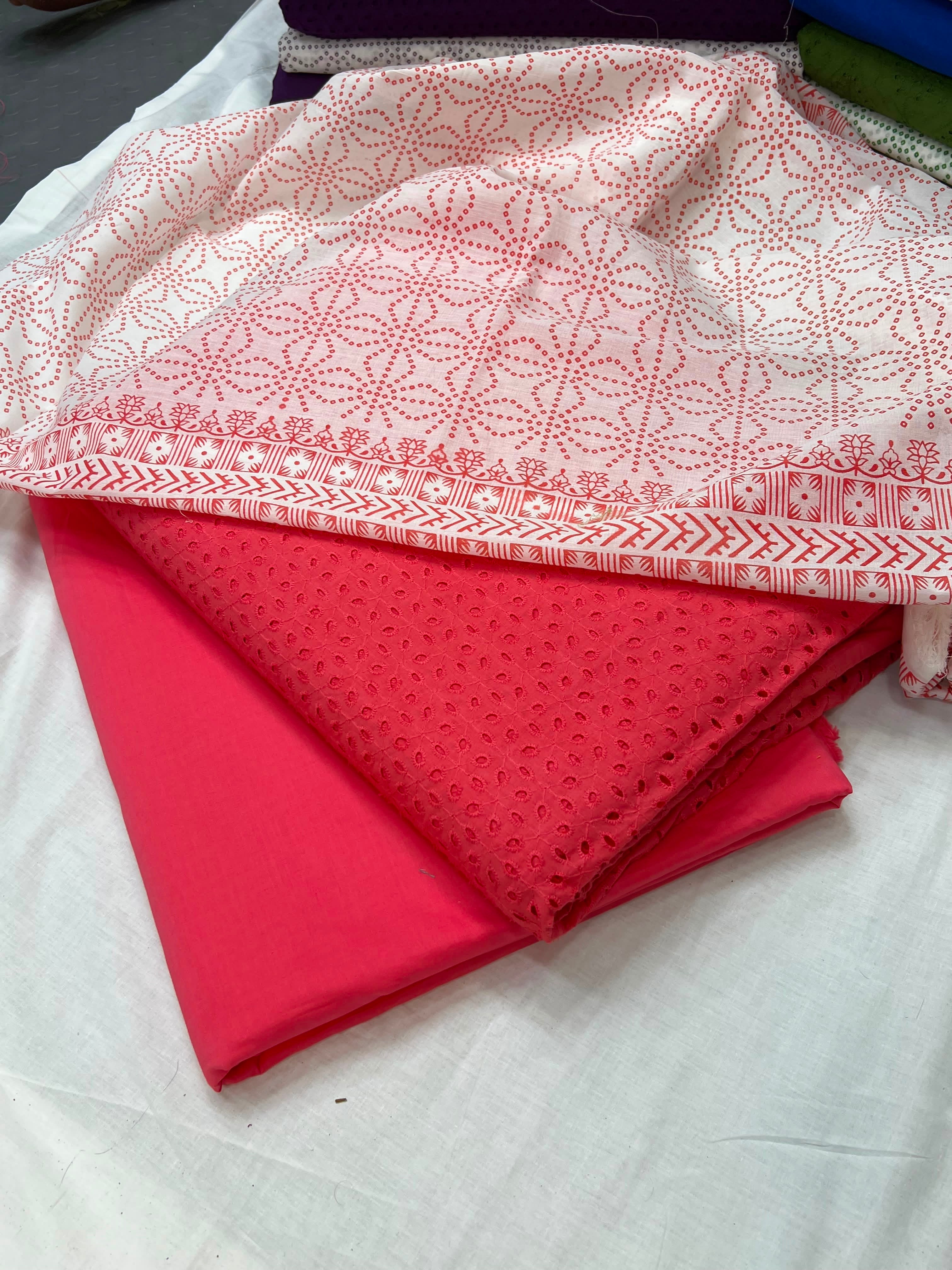 Chikenkari suits lawn 3pc