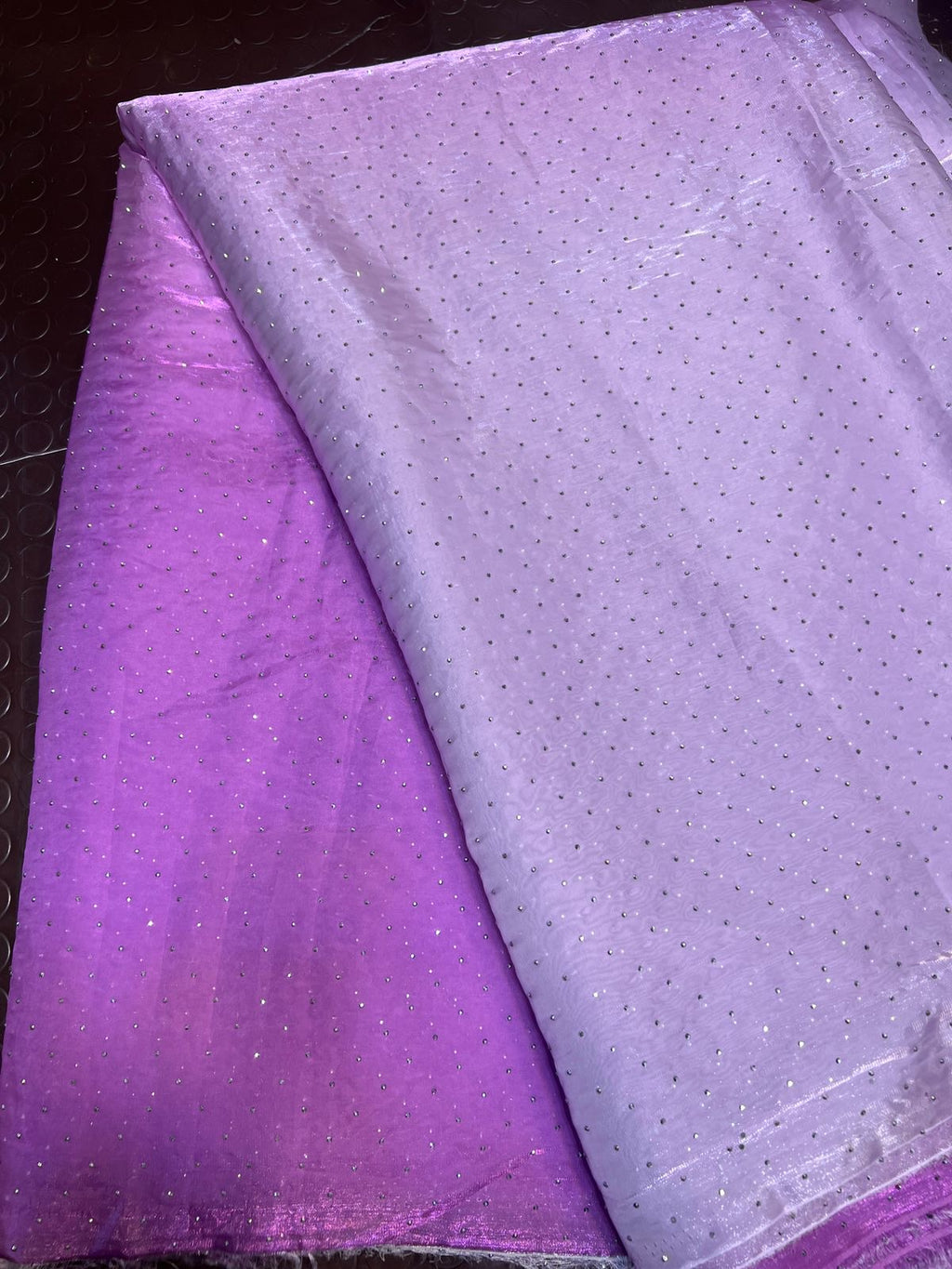 Ombre Sheesha Silk Stone Work Shirt with Stripe Sheesha Silk Pants