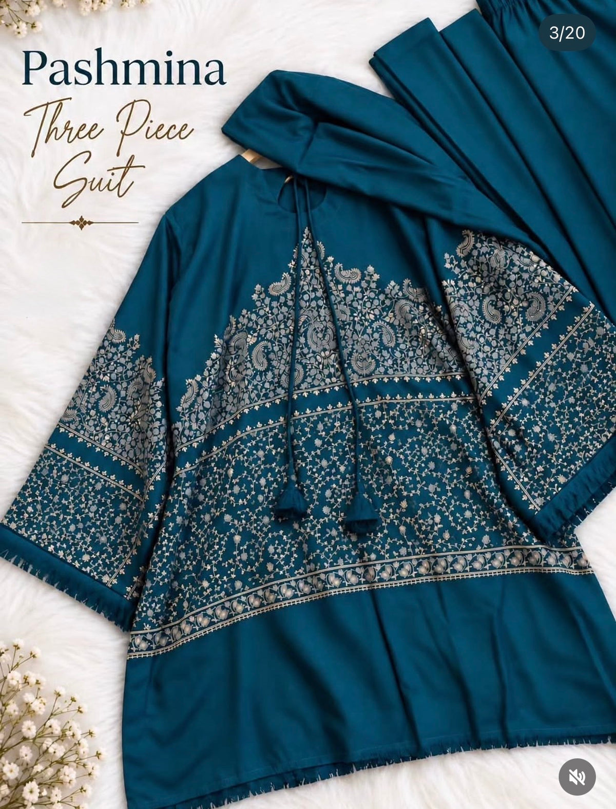 Pashmina Stitched 3pc Suits
