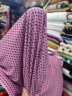 Pink Black Polka