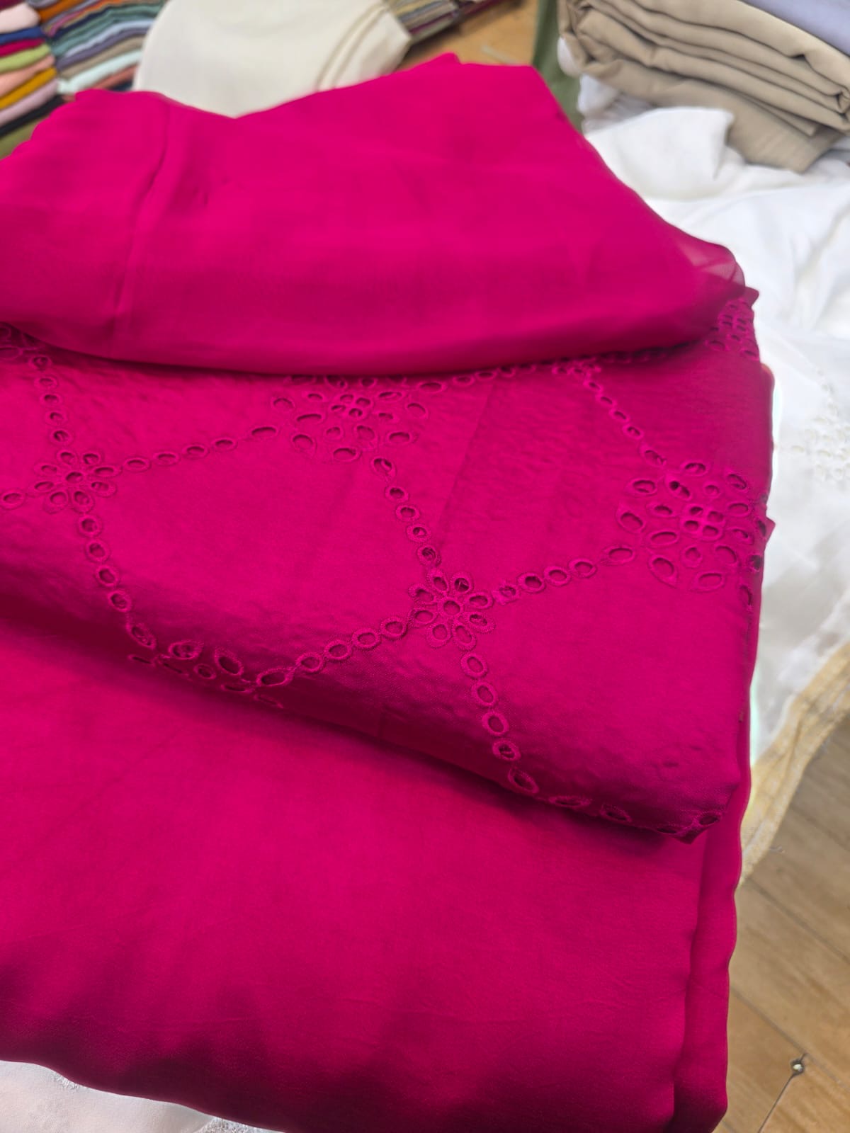 Pure Sheesha Silk Embroidered 3-Piece Suit